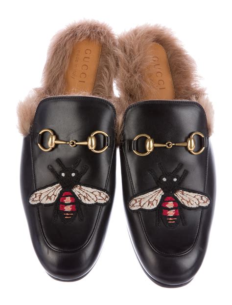 gucci princton|Gucci princetown slipper fur.